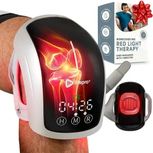 Knee Massager with Heat and Red Light Therapy Portable