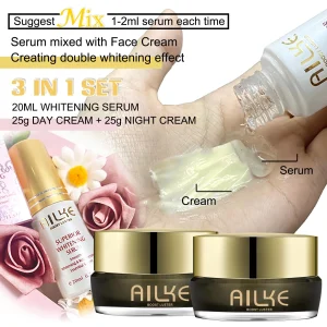 AILKE Whitening Face Cream, Reduce Dark Spots, Sun Spots, For All Skin Types